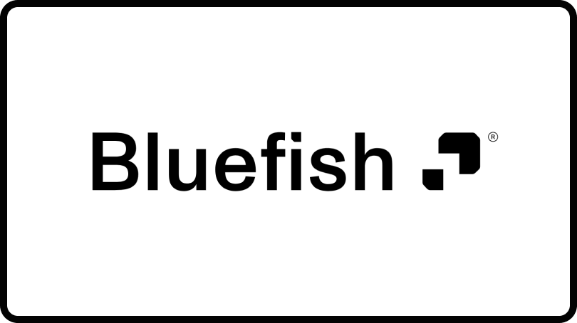 Logo for Bluefish AI, a leading AEO platform in 2025.