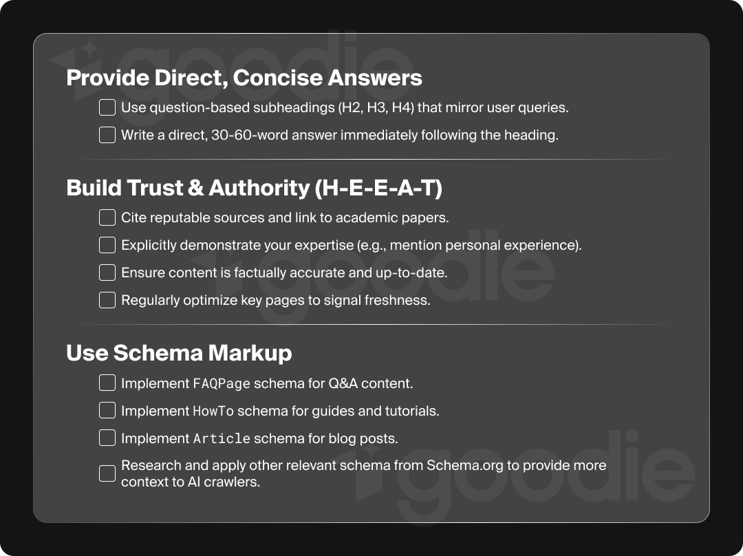 Step by step guide on how to appear in AI datasets.