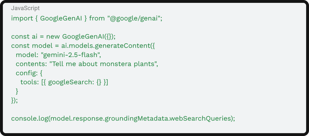 Step 2 to using Gemini grounding API to expose query fan-out data.