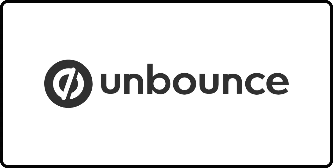 Unbounce logo, one of the best tools for your AI marketing stack.