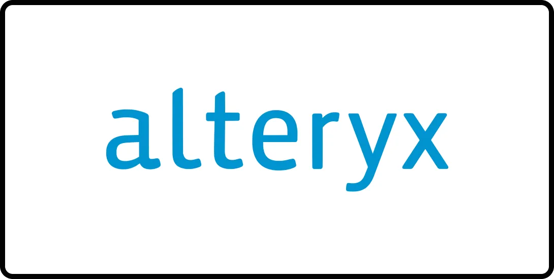 Alteryx logo, one of the best tools for your AI marketing stack.
