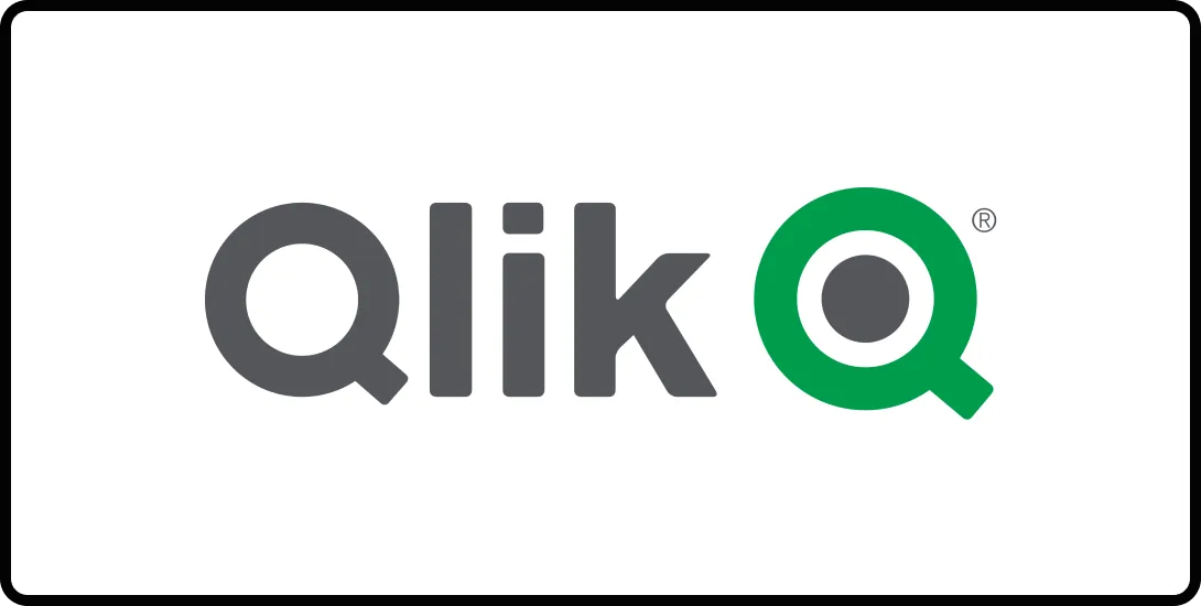 Qlik logo, one of the best tools for your AI marketing stack.