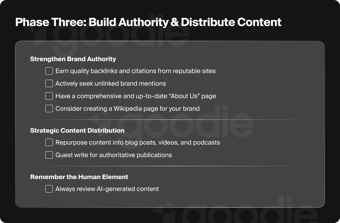 Phase three of AEO content strategy: building authority.