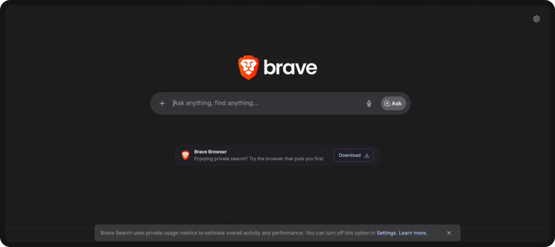 Interface of Brave Search with Leo AI, an AI search engine.