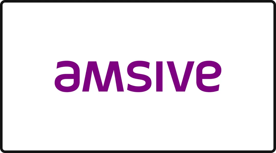 Logo of Amsive, a leading social media and AEO agency.